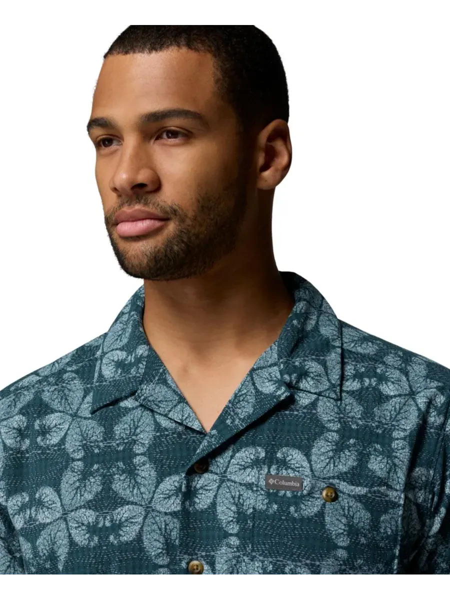 Мужская рубашка Columbia Utilizer Printed Camp Shirt, Everblue/Floreidoscope — изображение 3 из 6