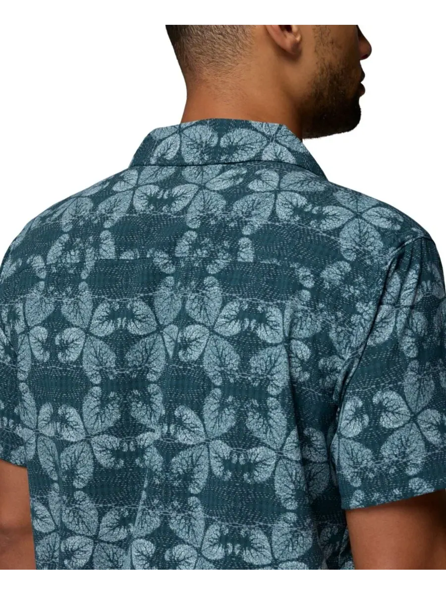 Мужская рубашка Columbia Utilizer Printed Camp Shirt, Everblue/Floreidoscope — изображение 5 из 6