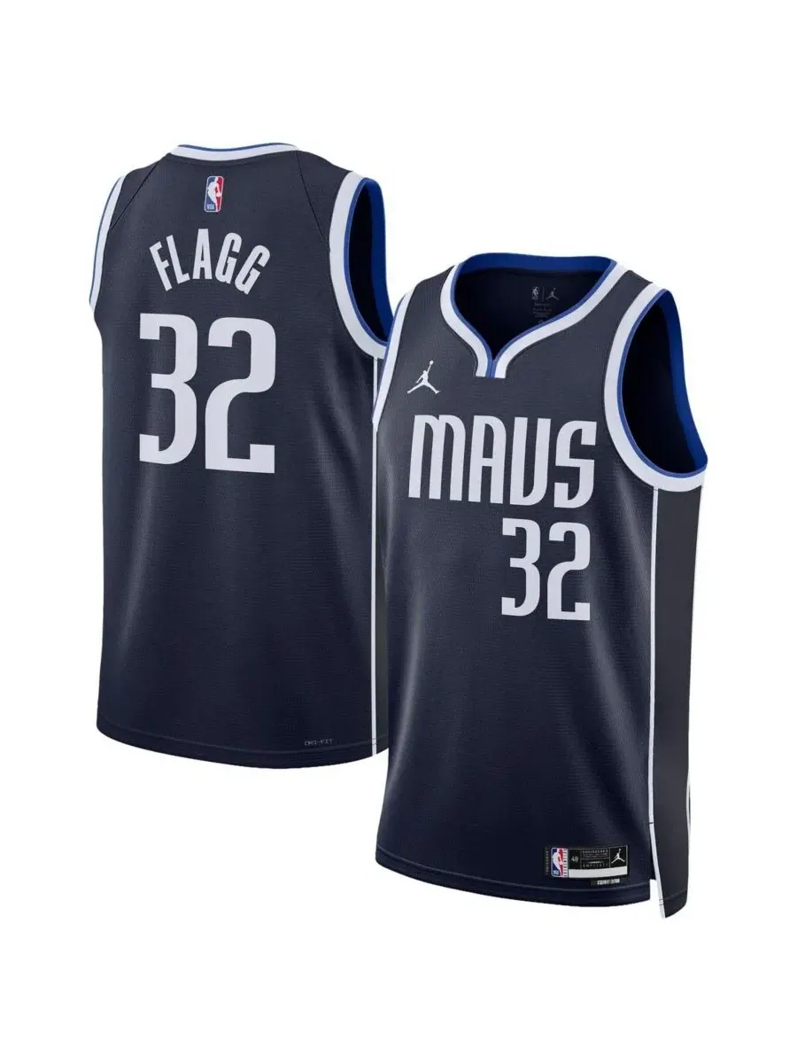 Баскетбольный джерси Jordan Cooper Flagg Navy Dallas Mavericks Statement Edition Swingman