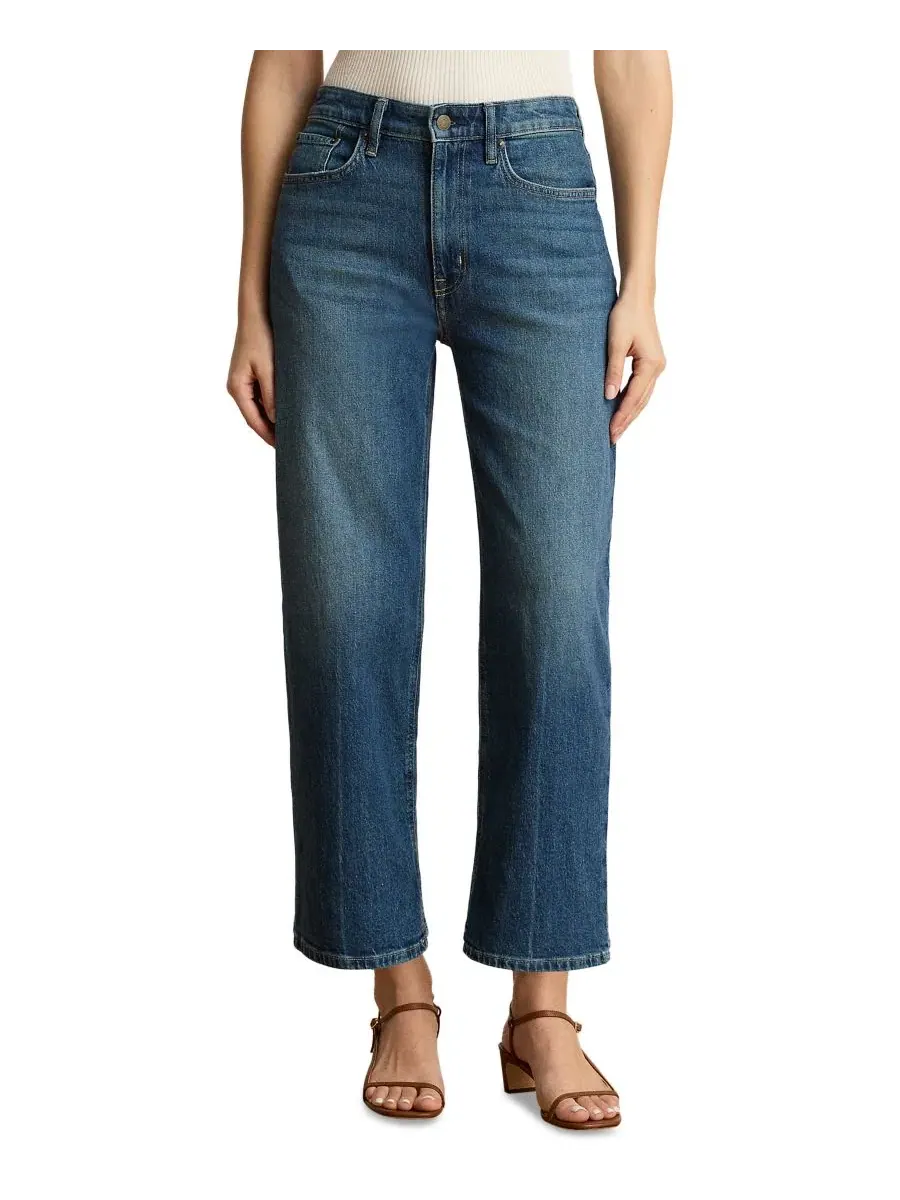 Джинсы прямого кроя с высокой посадкой Petite High-Rise Straight-Leg Ankle Lauren Ralph Lauren