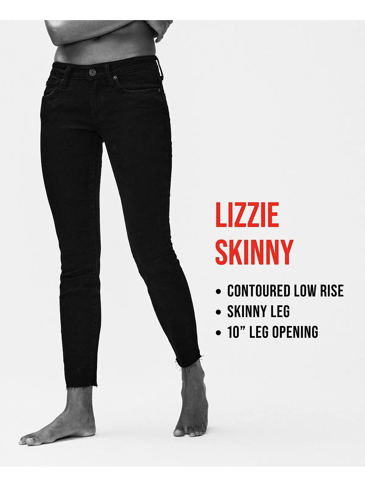 Женские джинсы-скинни lizzie с низкой посадкой Lucky Brand — изображение 4 из 5, мульти