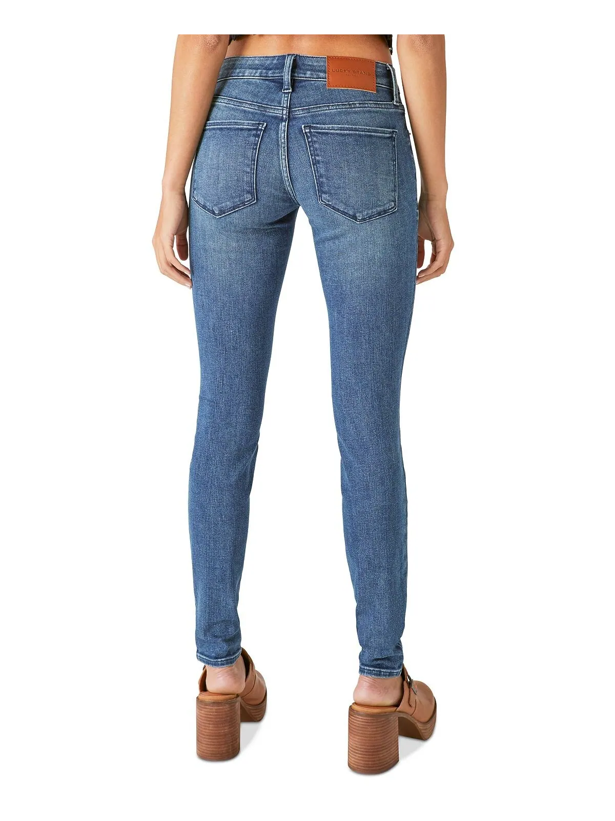 Женские джинсы скинни Lizzie с низкой посадкой Lucky Brand — изображение 2 из 4