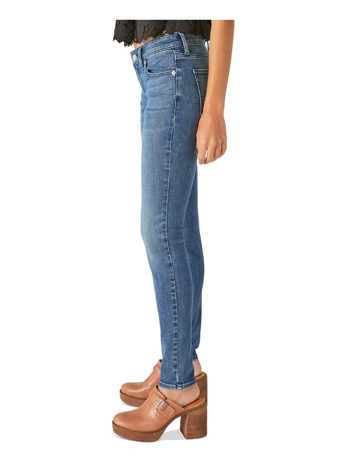 Женские джинсы скинни Lizzie с низкой посадкой Lucky Brand — изображение 3 из 4
