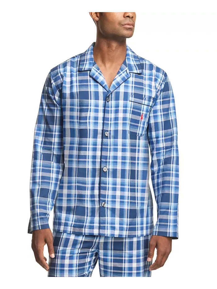 Мужская пижамная рубашка в клетку Polo Ralph Lauren