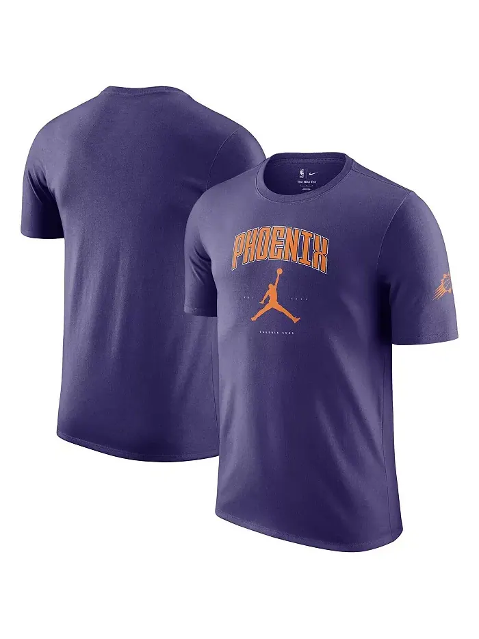 Мужская и женская футболка Phoenix Suns Essential Cities в фиолетовом цвете Jordan