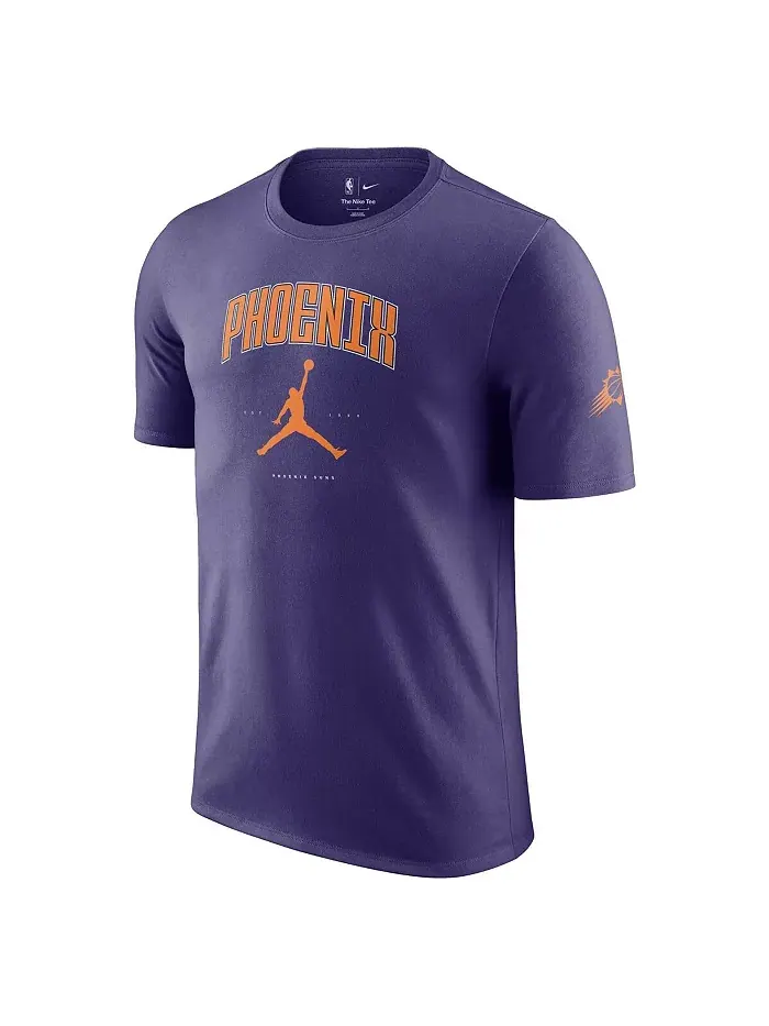 Мужская и женская футболка Phoenix Suns Essential Cities в фиолетовом цвете Jordan — изображение 2 из 3