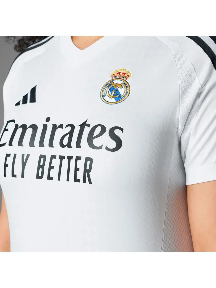 Adidas Женская белая домашняя футболка «Реал Мадрид» сезона 2024/25 (реплика) — изображение 4 из 4, белый