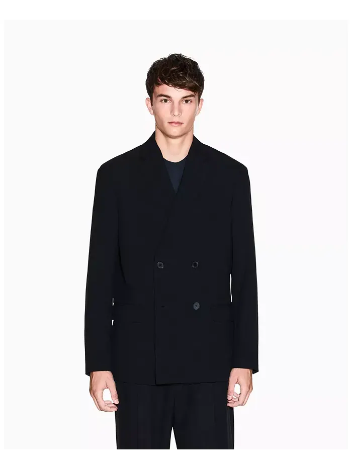 Мужской ночной лаб шерстяной двубортный блейзер A|X Armani Exchange