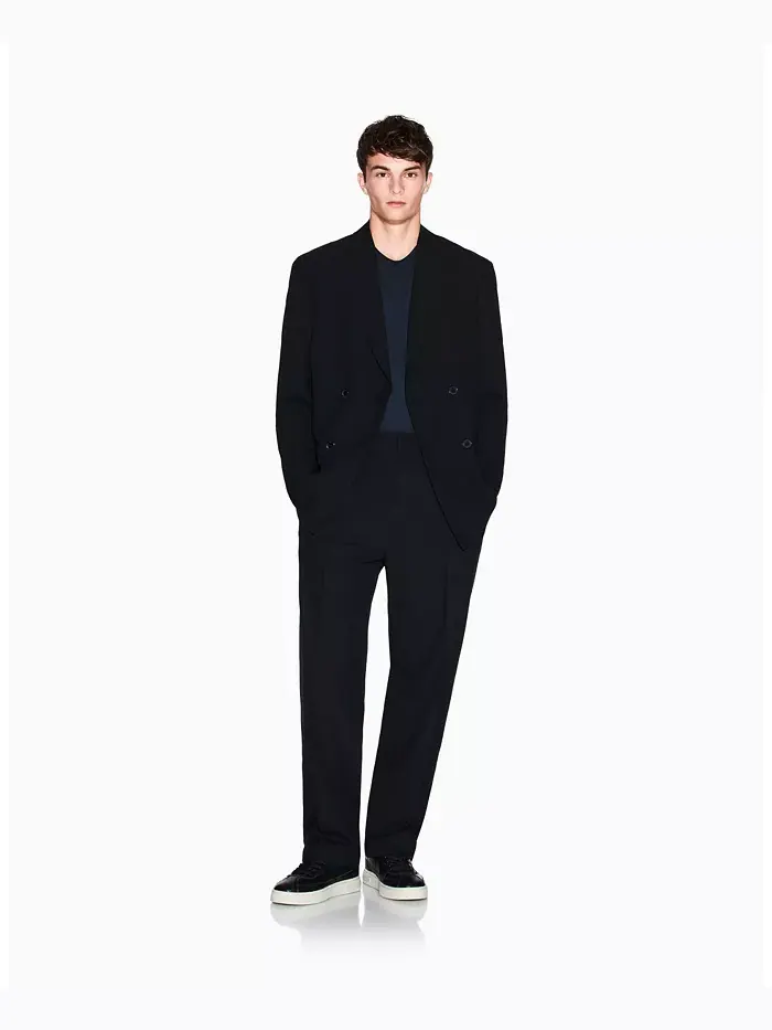 Мужской ночной лаб шерстяной двубортный блейзер A|X Armani Exchange — изображение 2 из 5