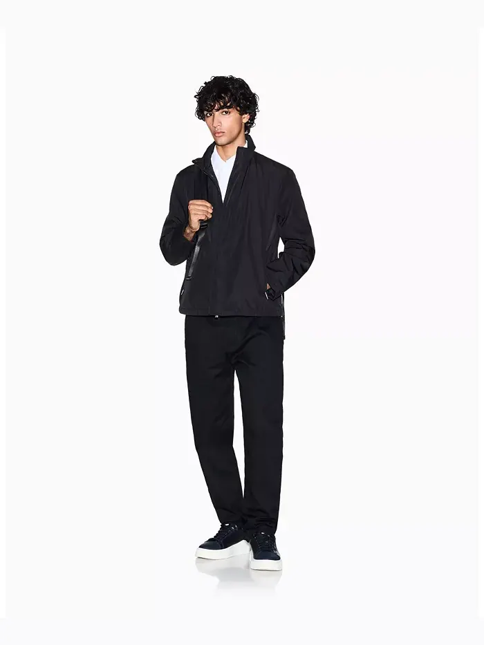 Мужская спортивная куртка из полиэстера с флисовой подкладкой A|X Armani Exchange — изображение 2 из 5
