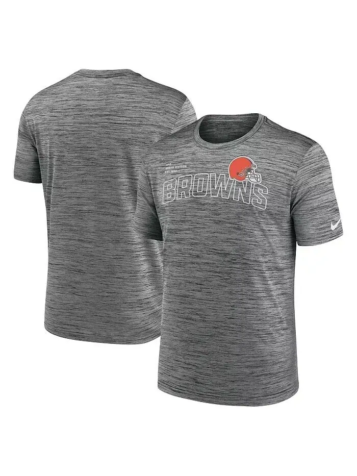 Мужская футболка Cleveland Browns Velocity Arch Performance цвета антрацит Nike