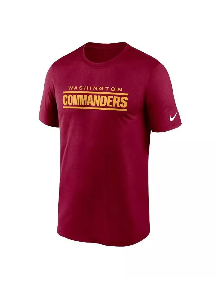 Футболка мужская бордовая Washington Commanders Legend Wordmark Performance Nike — изображение 3 из 4
