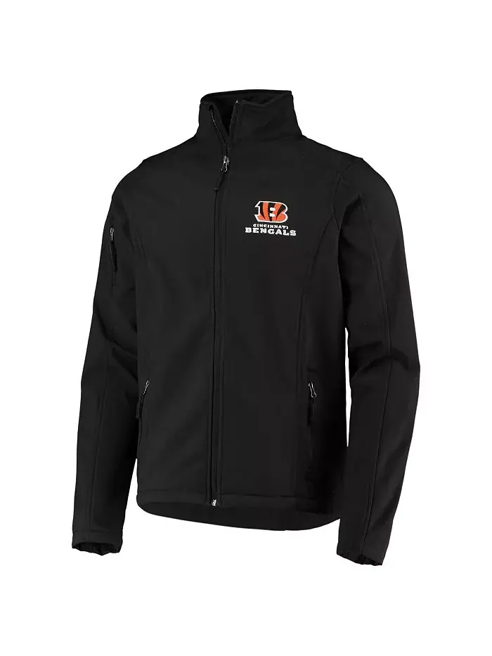Мужская черная мягкая ветровка Sonoma с полной застежкой-молнией Cincinnati Bengals Dunbrooke — изображение 2 из 4