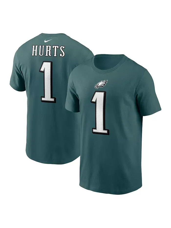Мужская футболка с именем и номером игрока Philadelphia Eagles Джелена Хертса в цвете Midnight — изображение 1 из 3