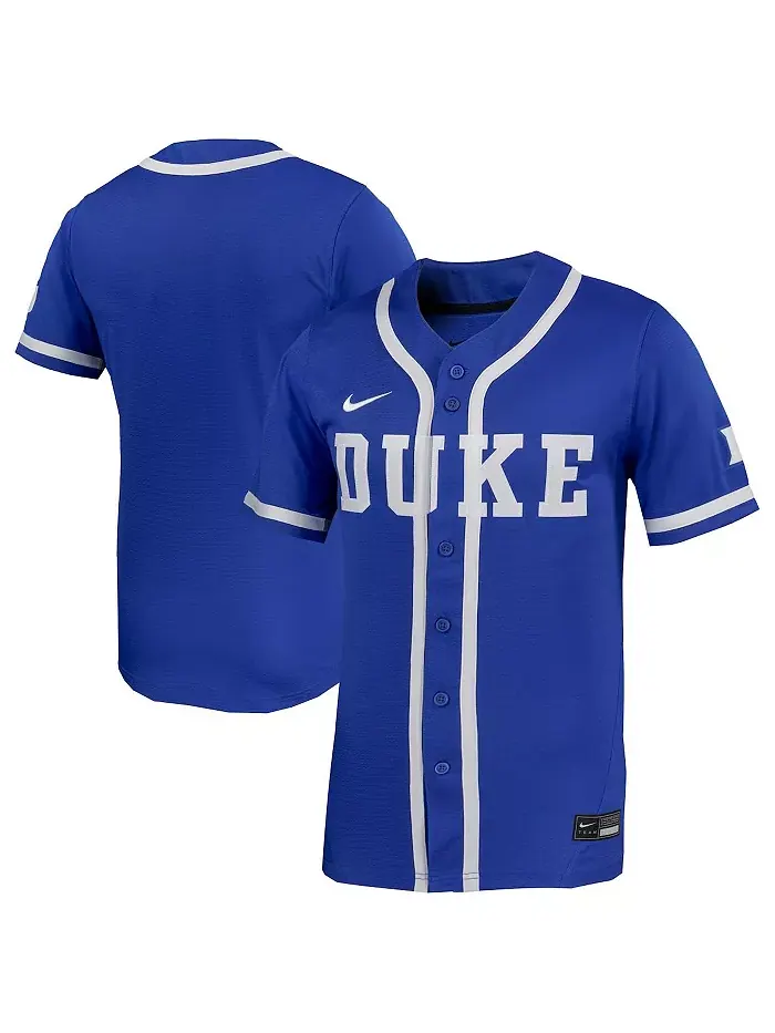 Мужская и женская реплика софтбольной майки Royal Duke Blue Devils Nike