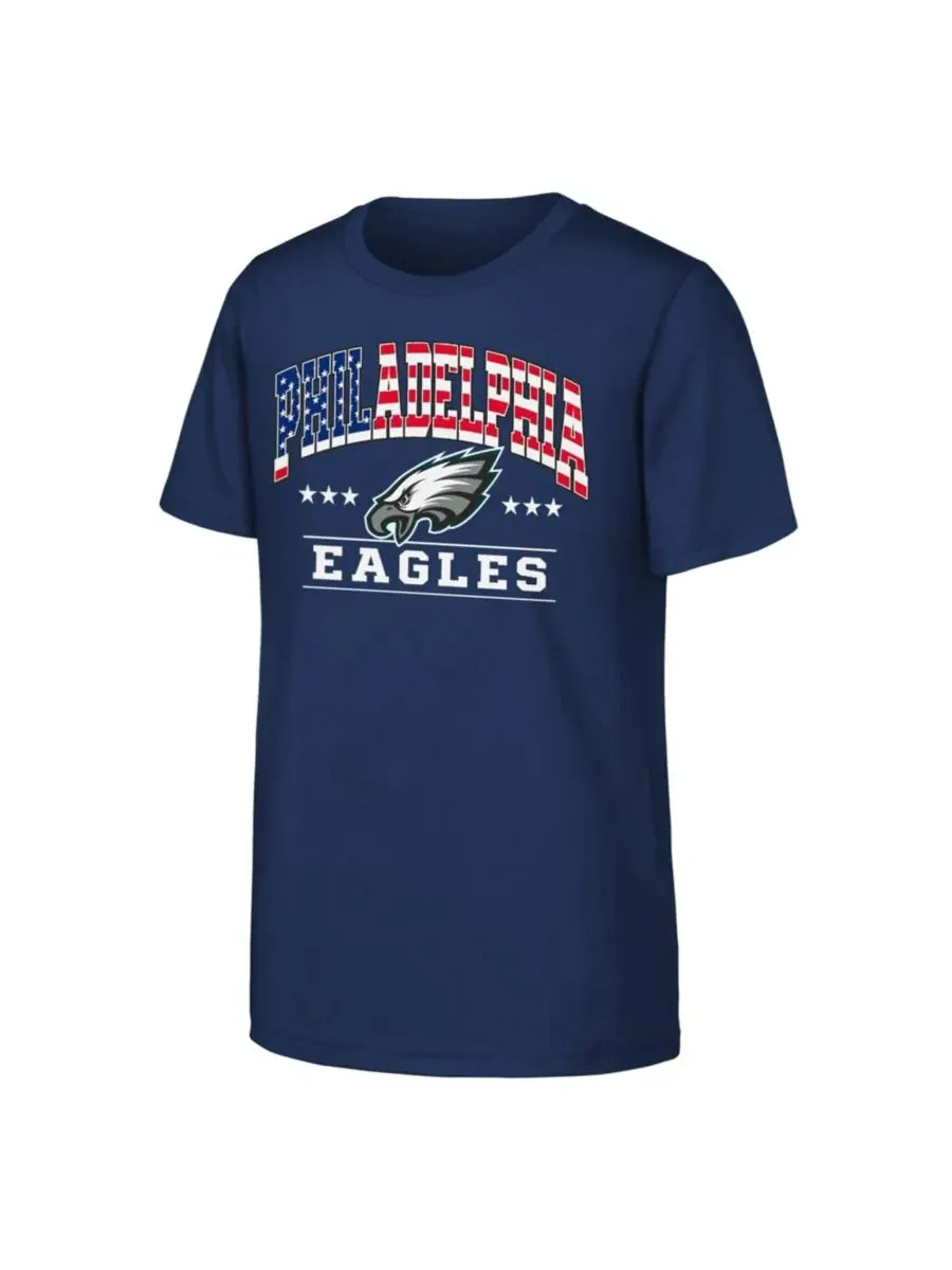 Футболка с длинным рукавом Americana Arch Philadelphia Eagles Navy NFL — синий