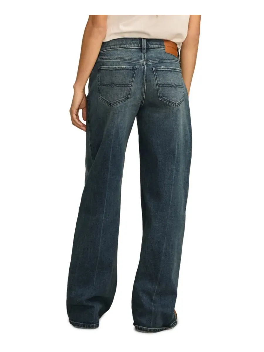 Джинсы с широкими штанинами, мидл-райз Lucky Brand, Set It Free Wash — изображение 5 из 6