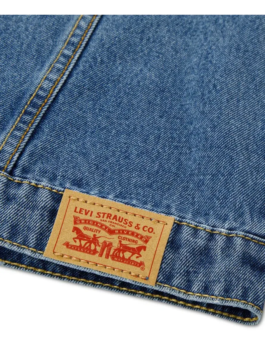 Детская джинсовая куртка-тракер с патчами Levi's, Evie — изображение 4 из 6