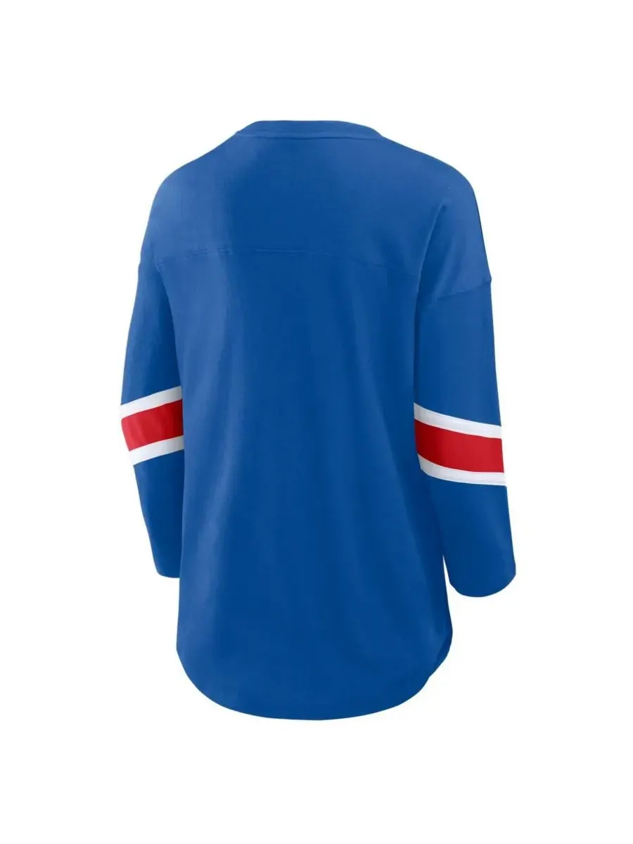 Fanatics Женская футболка Royal Buffalo Bills больших размеров Redzone с рукавами 3/4 и круглым — изображение 3 из 3