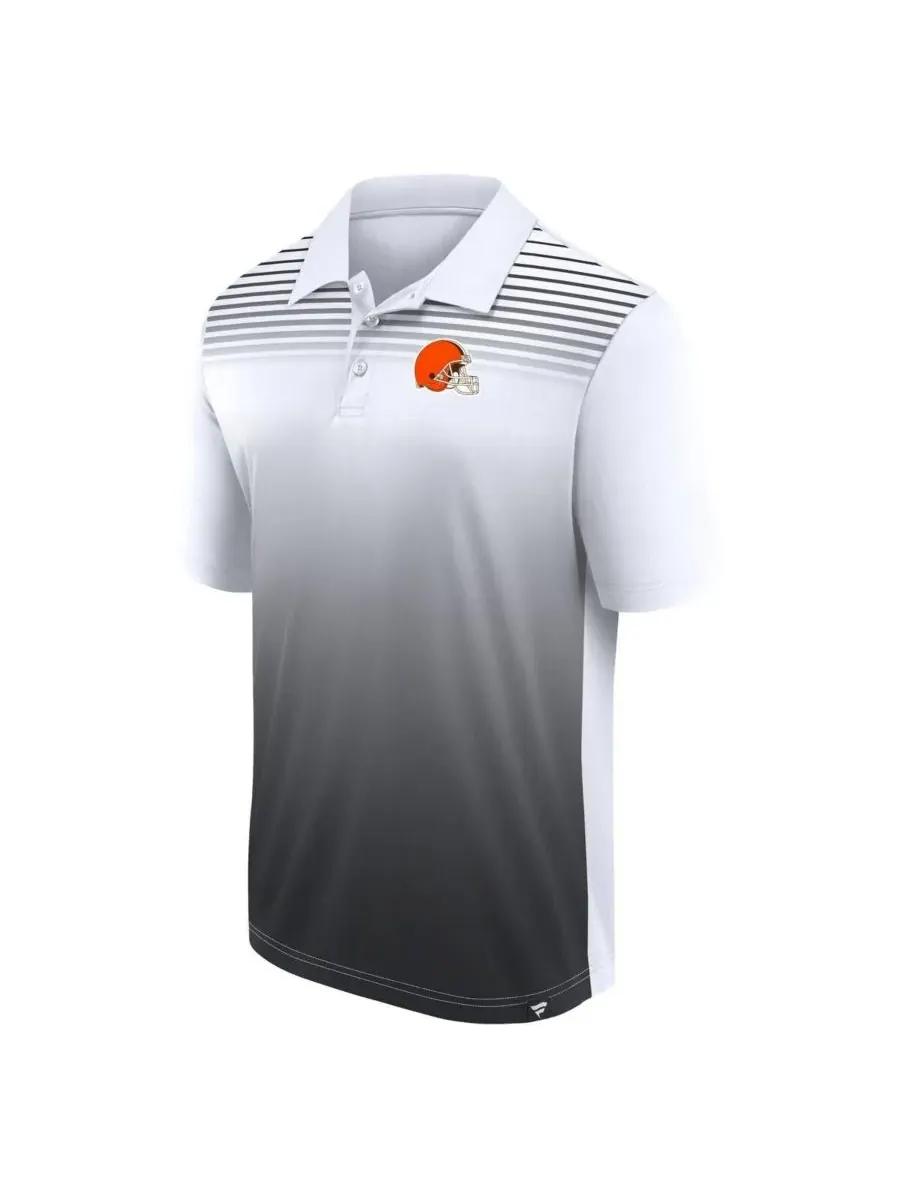 Logo Athletic Мужская белая поло-рубашка Cleveland Browns Sandlot Game — изображение 2 из 3, белый