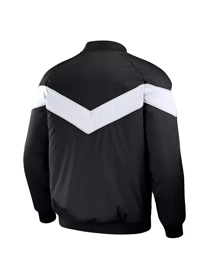 Мужская бейсбольная куртка на молнии Darius Rucker Collection от Black Chicago White Sox с рукавом — изображение 3 из 3