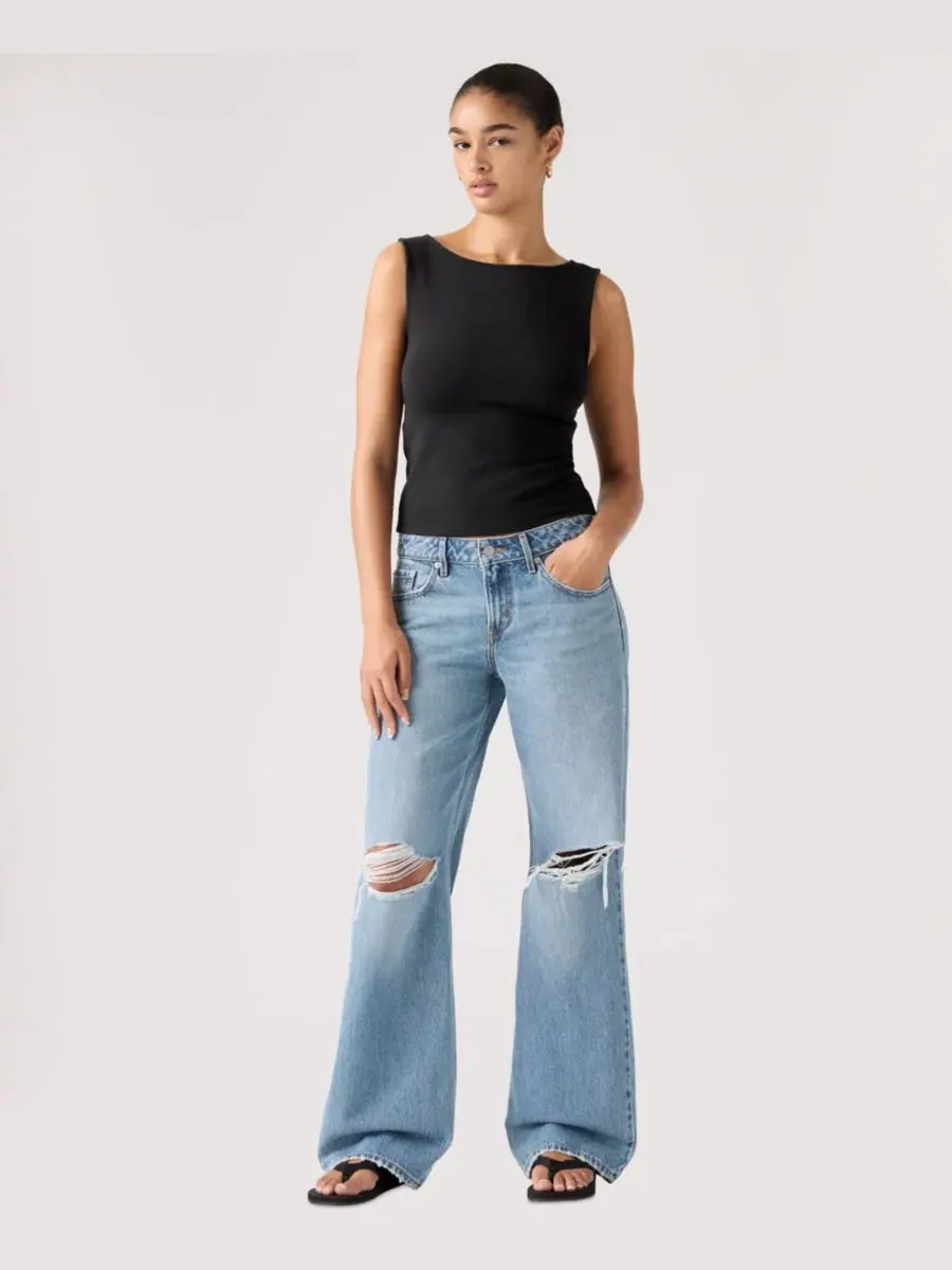 Джинсы Levi's с низкой посадкой и широкими прямыми штанинами, Shakey Ground — изображение 2 из 5