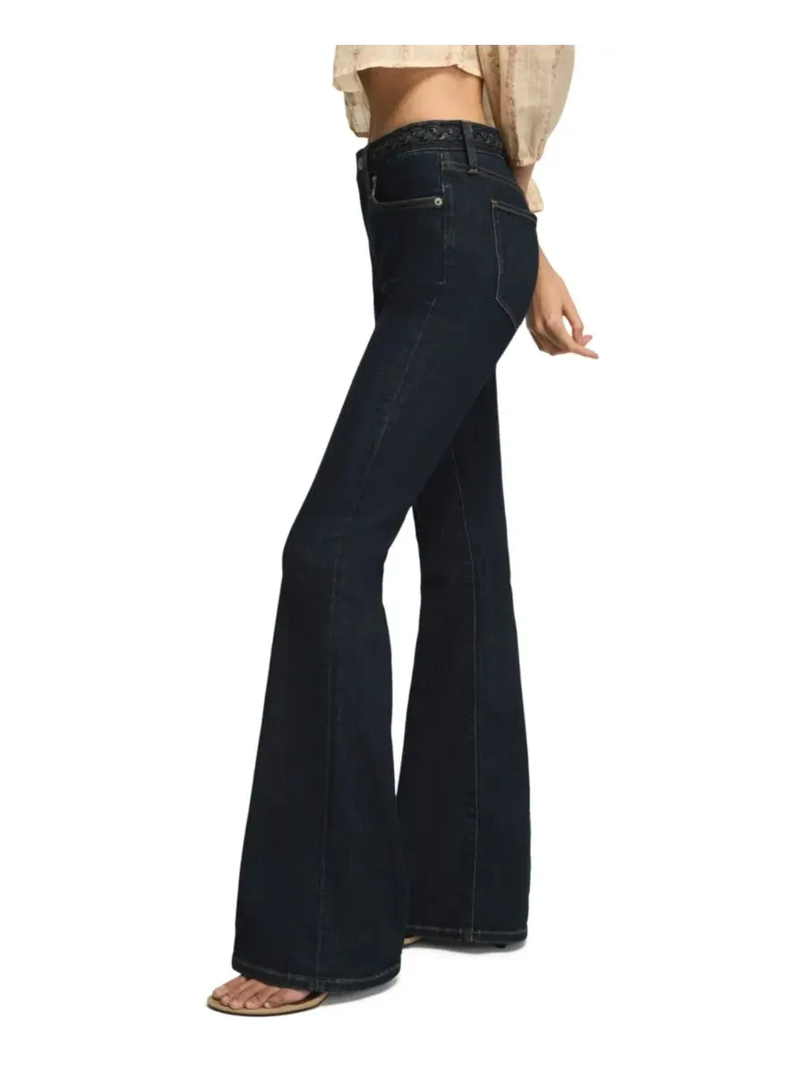 Джинсы расклешенные с высокой посадкой Stevie High-Rise Flare Lucky Brand, Dixie Darling Wash — изображение 3 из 6