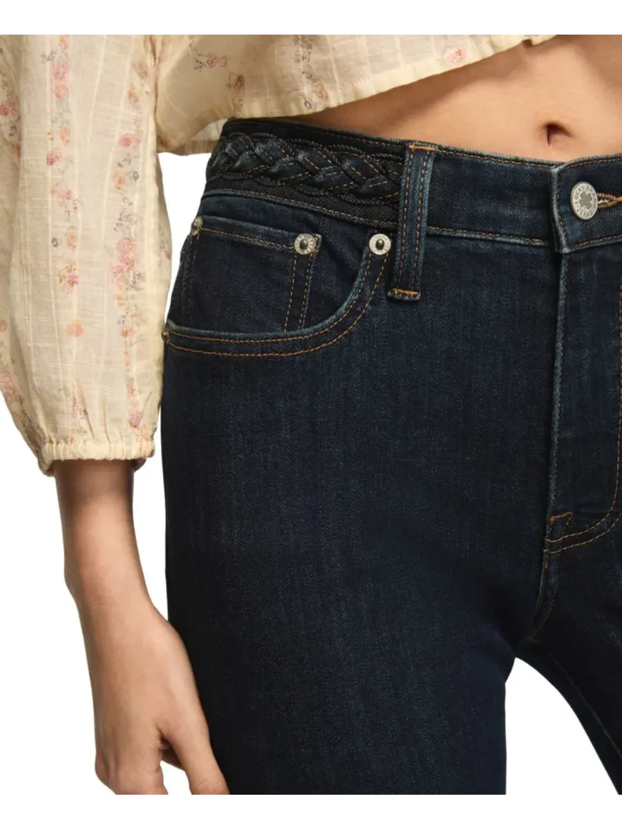 Джинсы расклешенные с высокой посадкой Stevie High-Rise Flare Lucky Brand, Dixie Darling Wash — изображение 4 из 6
