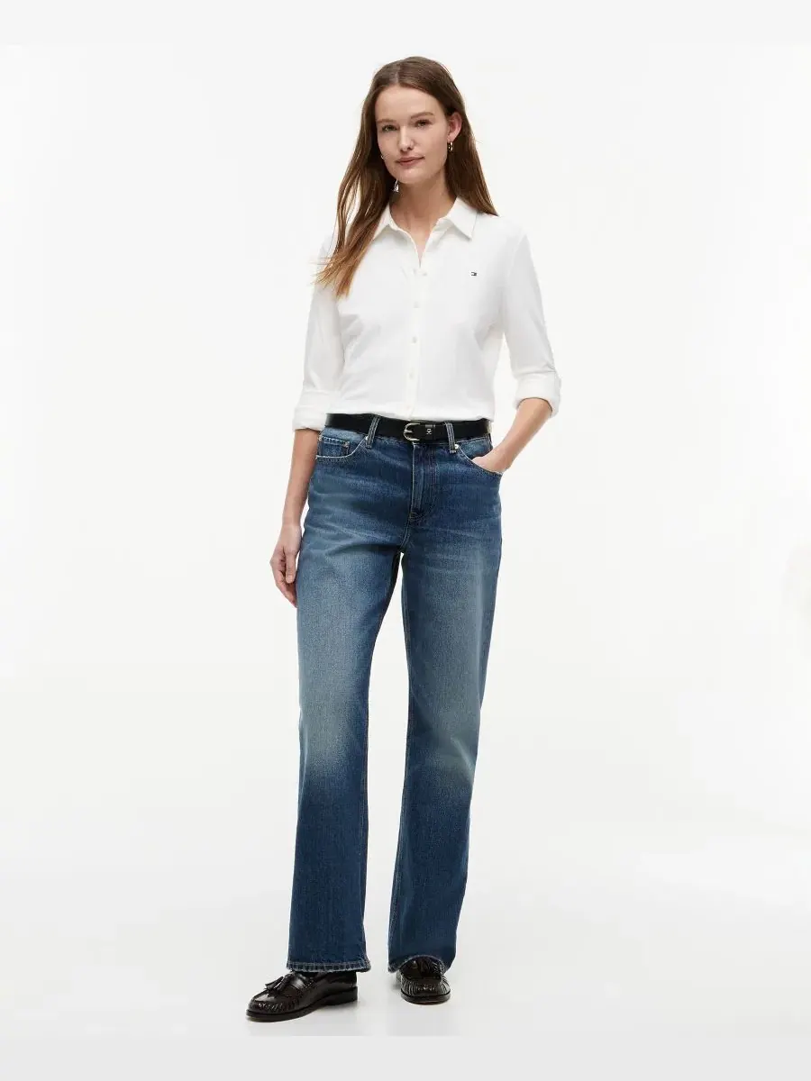 Джинсы прямого кроя свободного силуэта Tommy Hilfiger, Cam Mid — изображение 2 из 4