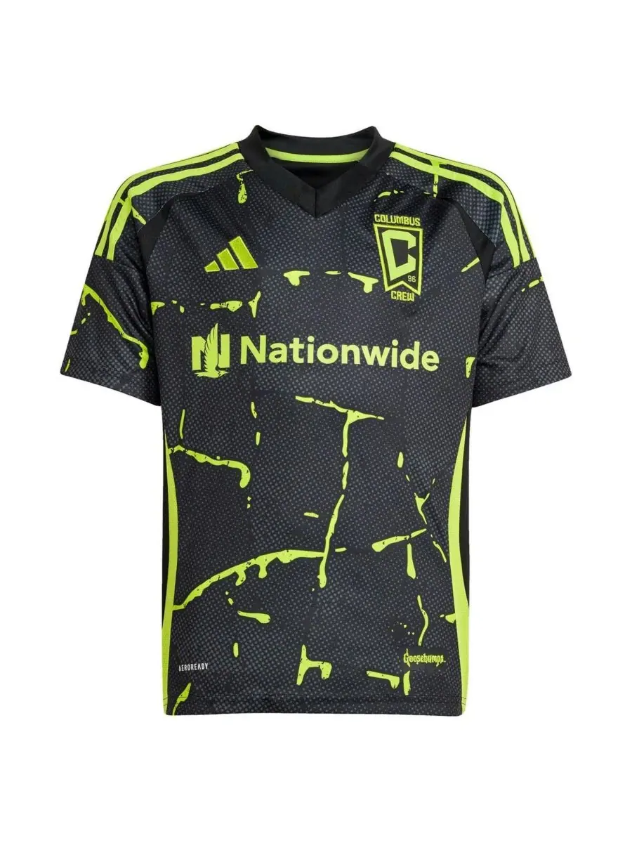 Adidas Детская футболка Диего Росси черного цвета команды Columbus Crew 2025 из фильма «Мурашки по — изображение 2 из 3