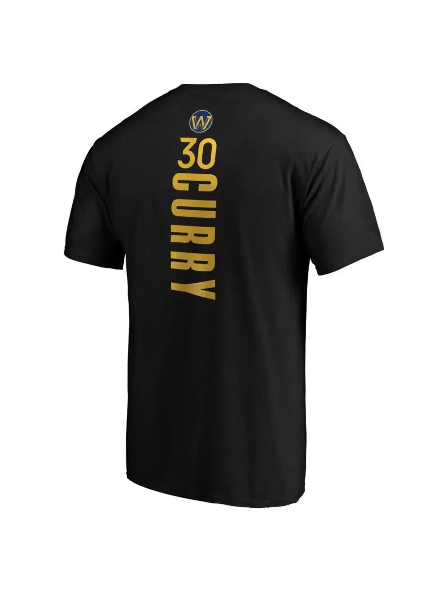 Fanatics Mto Label Мужская черная футболка Stephen Curry Golden State Warriors Playmaker Name — изображение 2 из 3, черный