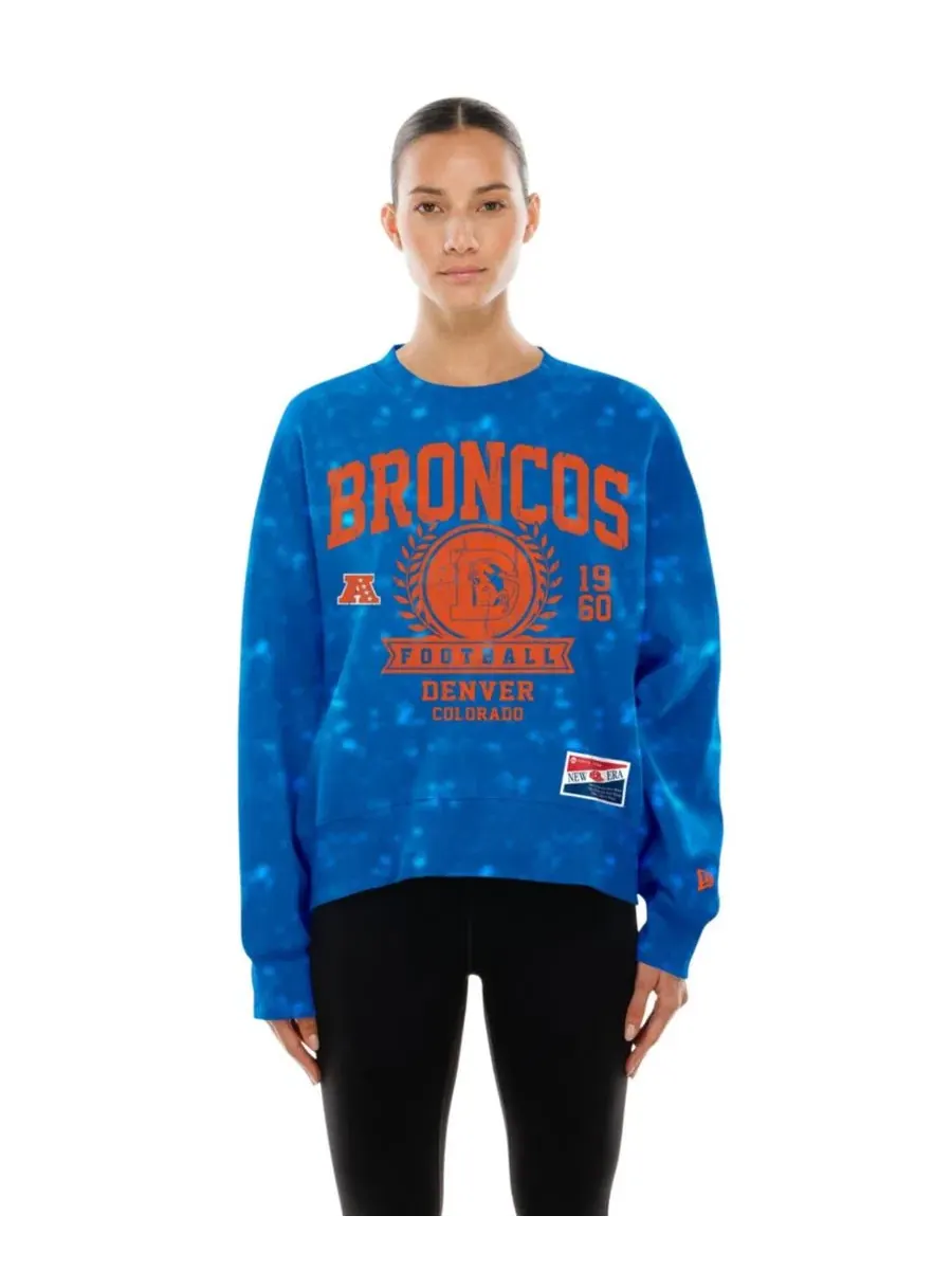 Свитшот оверсайз с принтом Denver Broncos Throwback Oversized Boxy New Era