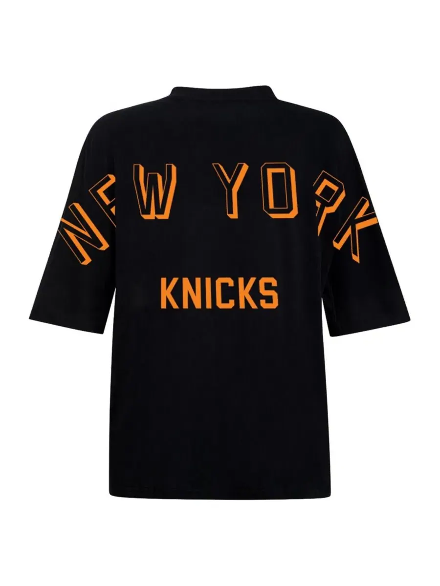 Футболка с принтом New York Knicks Oversized Hype And Vice — изображение 3 из 3, черный