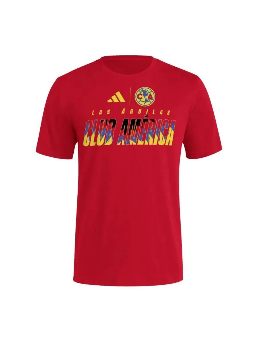 Adidas Мужская красная футболка Club America Leagues Cup — изображение 2 из 3, красный