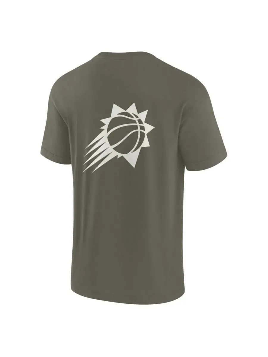 Мужская и женская футболка с коротким рукавом Olive Phoenix Suns Elements Super Soft Fanatics — изображение 3 из 3, оливковый