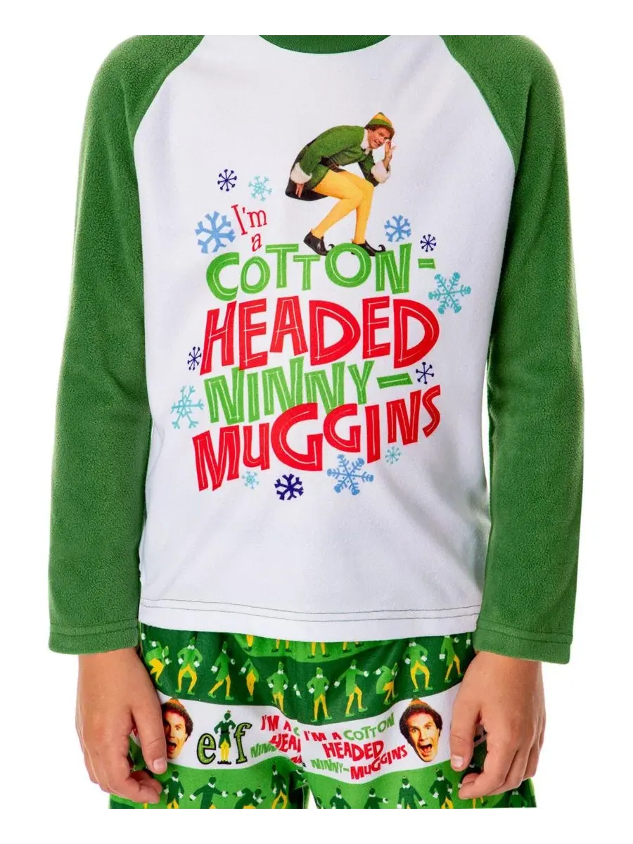 Пижамный комплект с принтом Elf the Movie, модель Cotton-Headed Ninny-Muggins Elf, Open — изображение 3 из 3