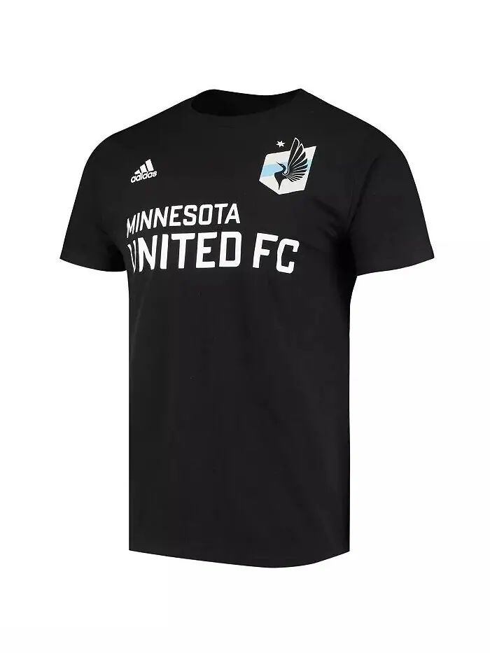 Мужская черная футболка Kevin Molino Minnesota United FC Go To Name and Number Adidas — изображение 2 из 3