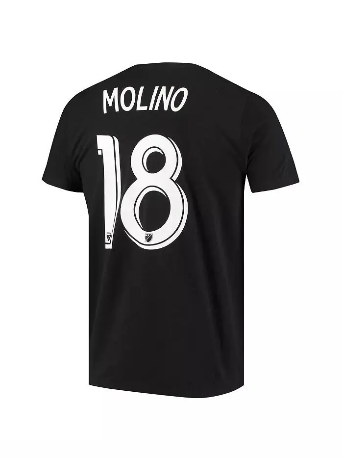 Мужская черная футболка Kevin Molino Minnesota United FC Go To Name and Number Adidas — изображение 3 из 3