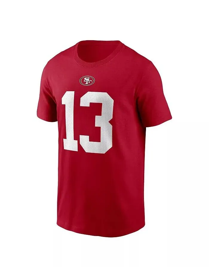Мужская футболка Brock Purdy Scarlet San Francisco 49ers с именем и номером игрока Nike — изображение 3 из 3