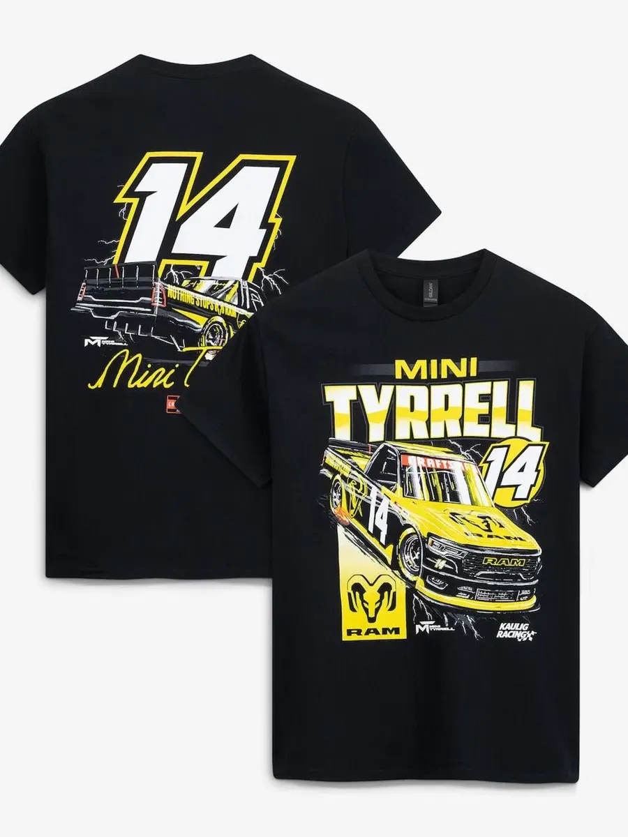 Футболка с коротким рукавом Mini Tyrell Kaulig Racing — черный