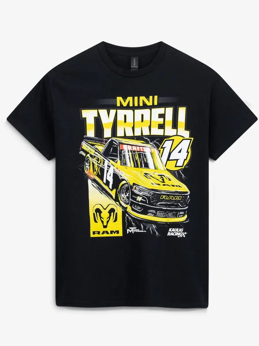 Футболка с коротким рукавом Mini Tyrell Kaulig Racing — изображение 4 из 4, черный