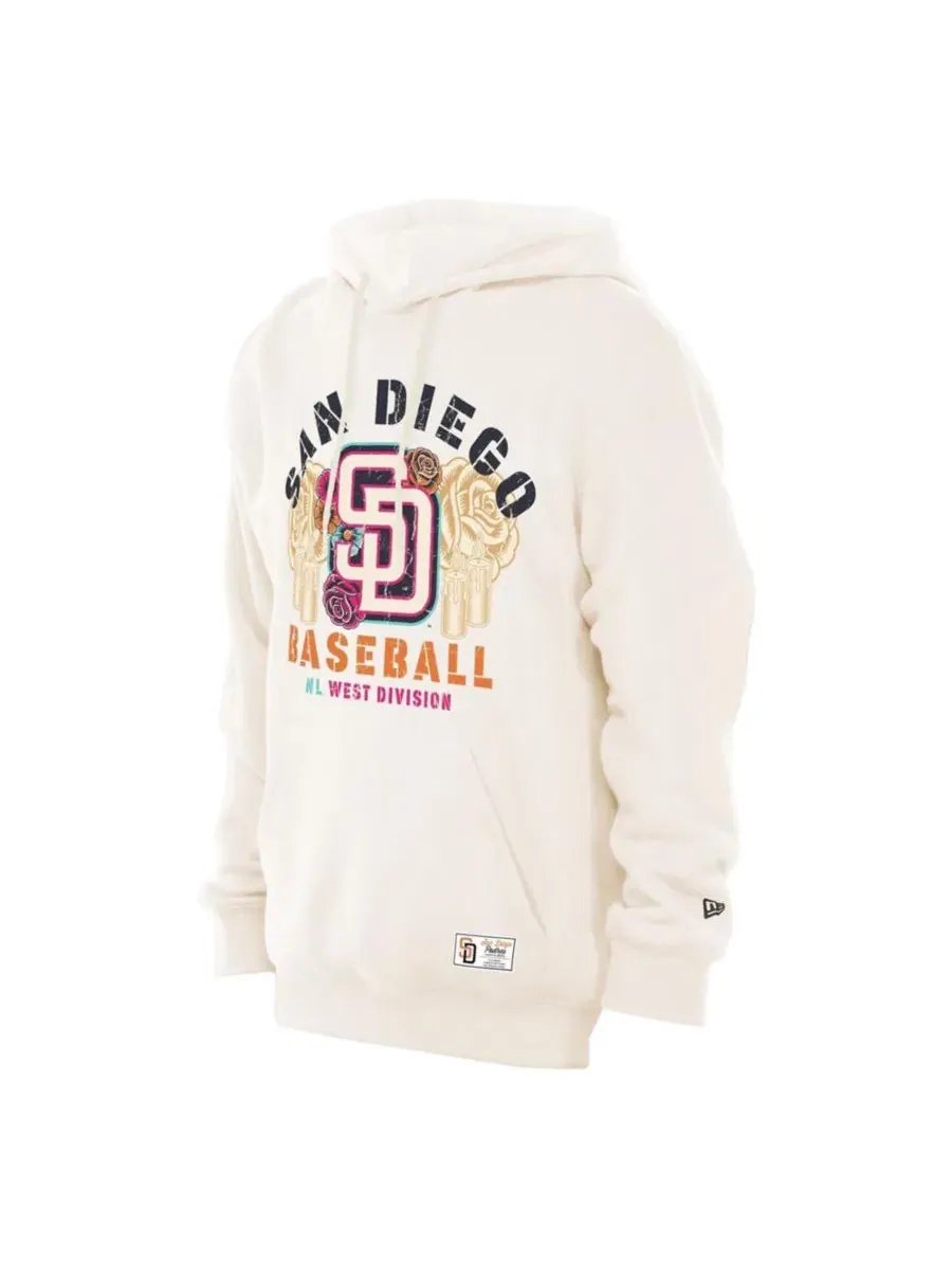 Худи с флисовой подкладкой San Diego Padres 2026 City Connect New Era — изображение 2 из 4, бежевый