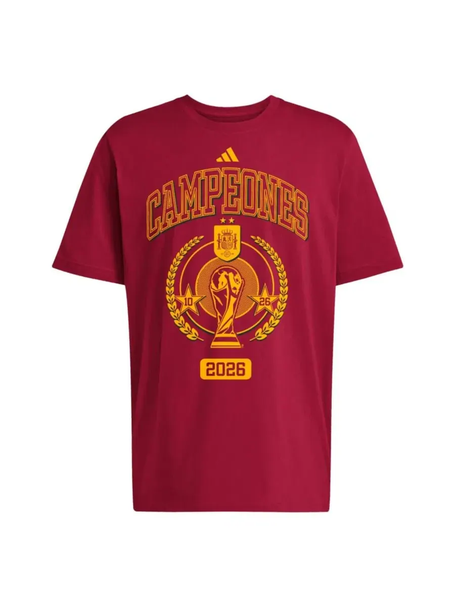 Футболка с принтом Spain National Team 2026 FIFA World Cup Champions Trophy adidas