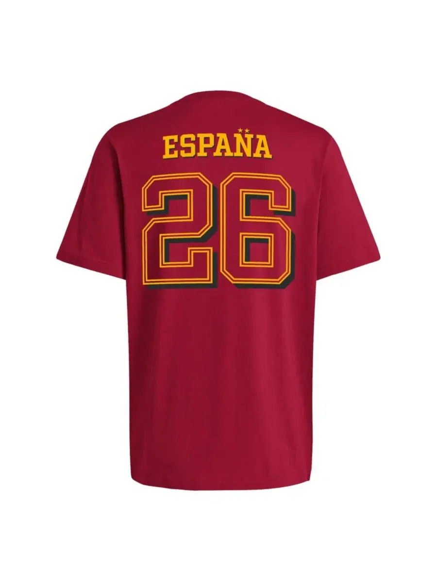 Футболка с принтом Spain National Team 2026 FIFA World Cup Champions Trophy adidas — изображение 2 из 2, красный