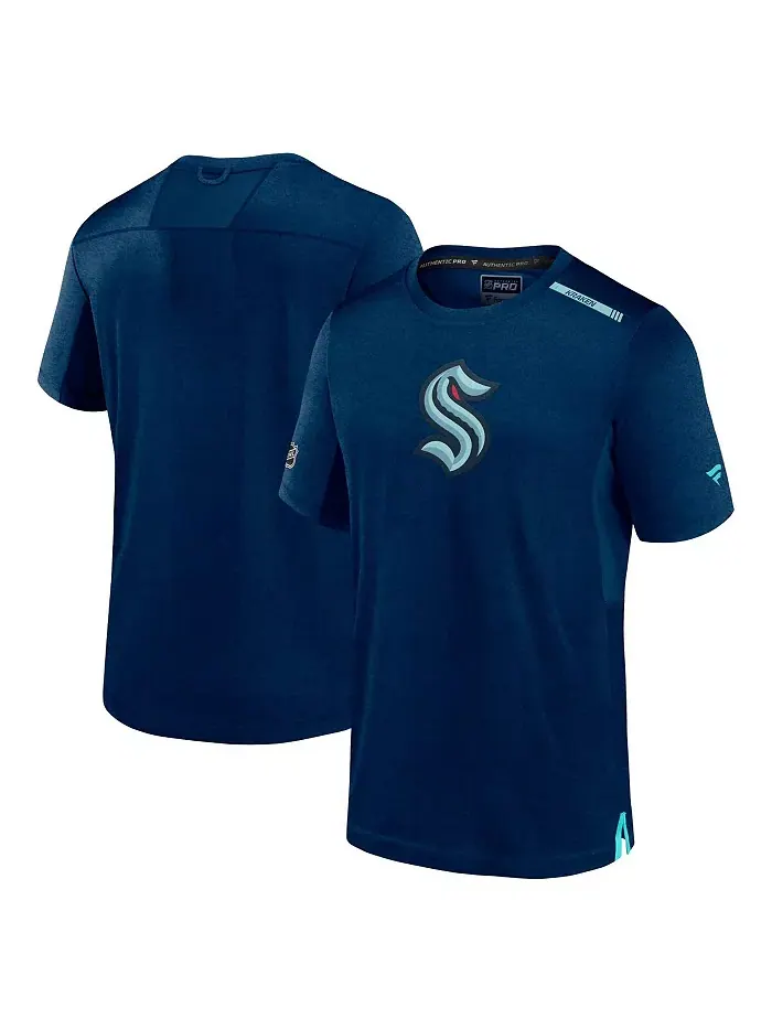 Мужская футболка Seattle Kraken Authentic Pro Performance цвета Deep Sea Blue Fanatics