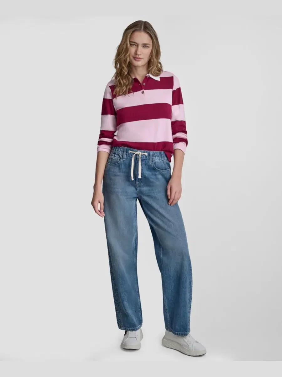 Джинсы прямого кроя с эластичным поясом DKNY Jeans, Cedar Street — изображение 2 из 5