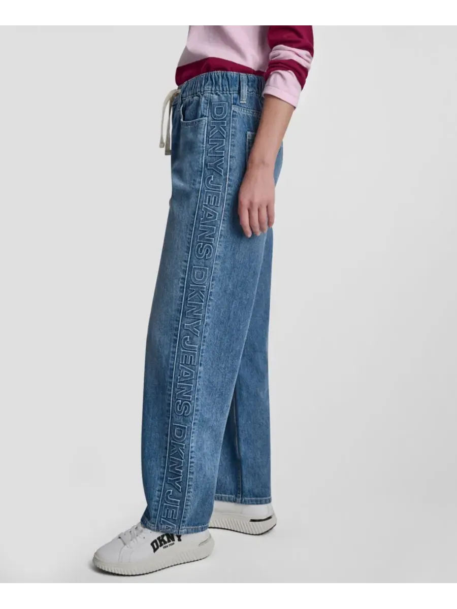 Джинсы прямого кроя с эластичным поясом DKNY Jeans, Cedar Street — изображение 3 из 5