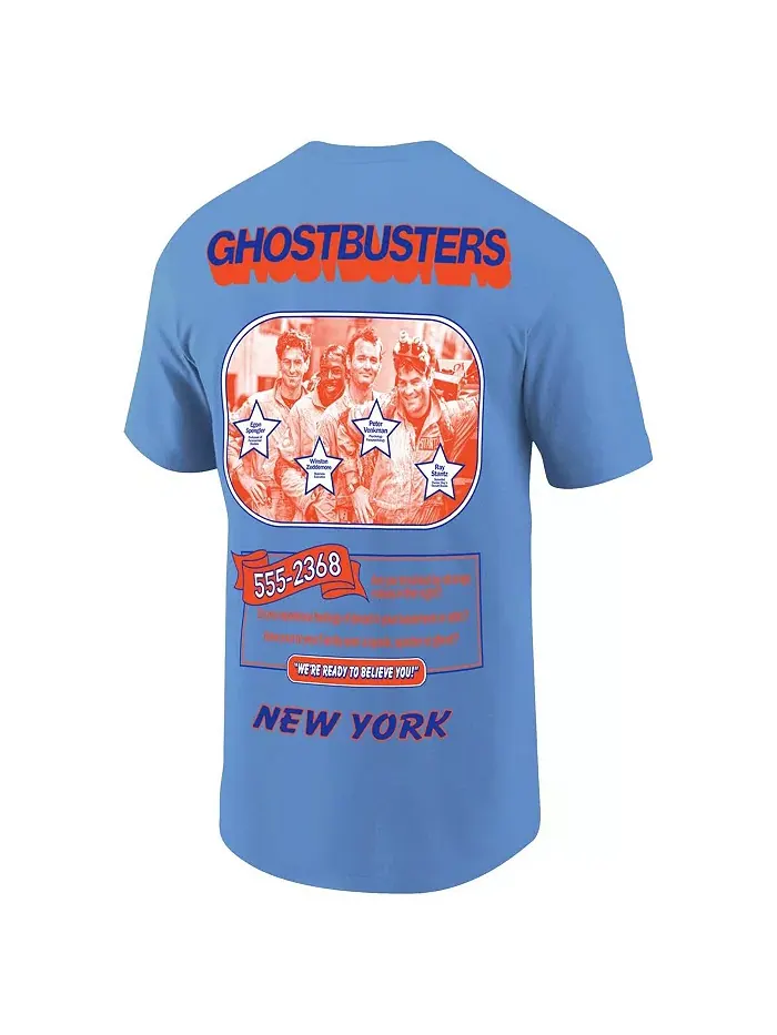 Мужская бейсбольная футболка Royal Ghostbusters New York Ripple Junction — изображение 3 из 3