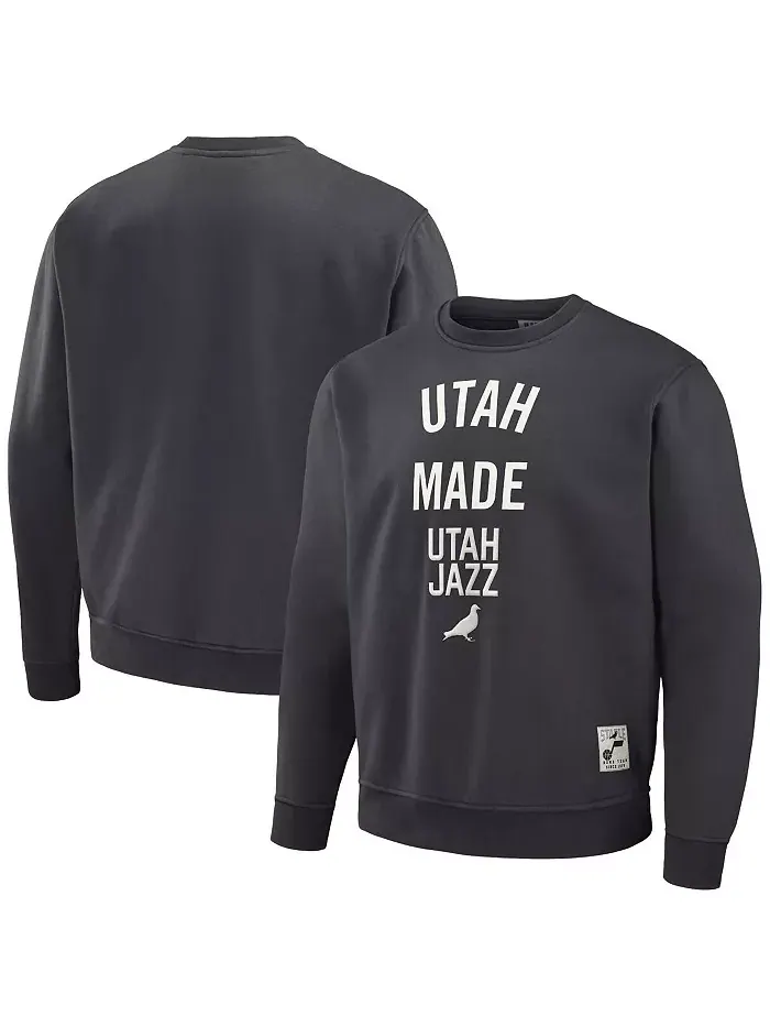 Мужской плюшевый свитшот с капюшоном NBA x Anthracite Utah Jazz Staple