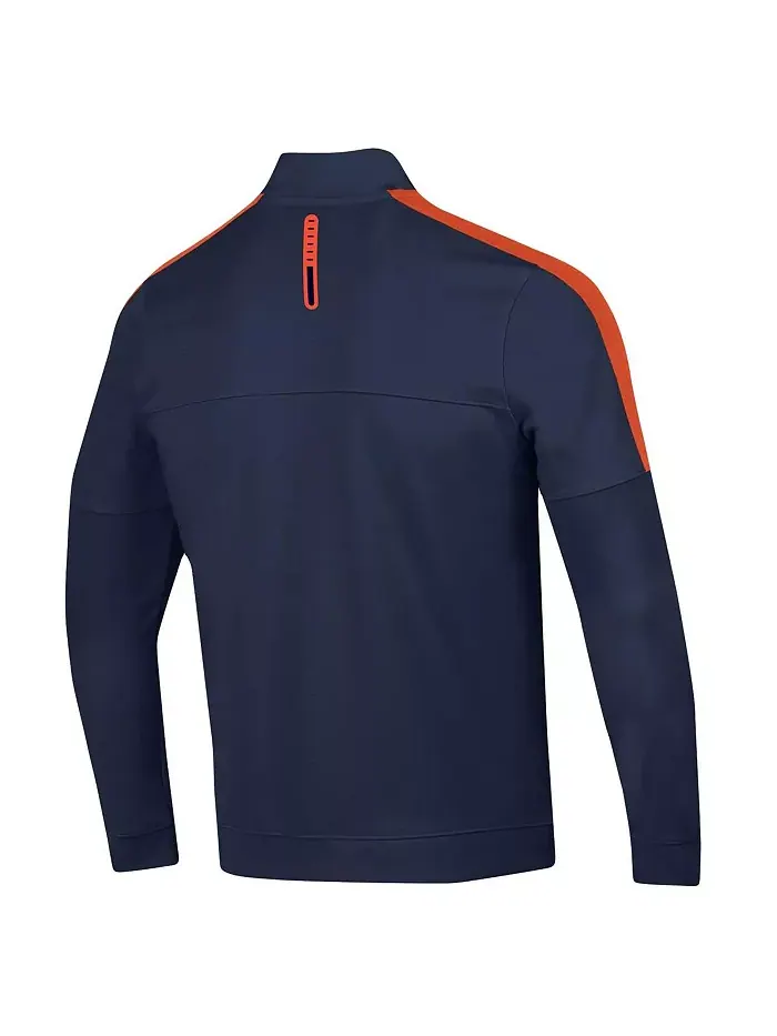 Мужская полузастегивающаяся куртка Midlayer Auburn Tigers в темно-синем цвете Under Armour — изображение 3 из 3